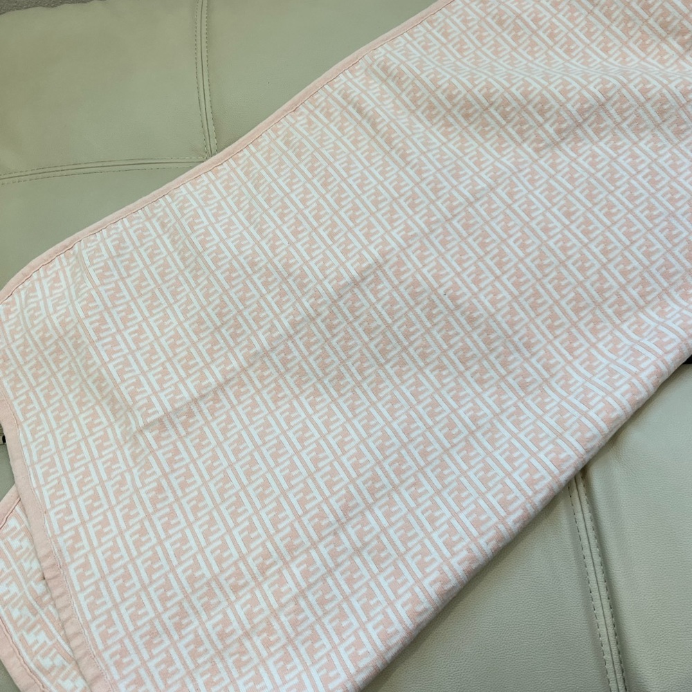 Fendi monogram baby blanket
